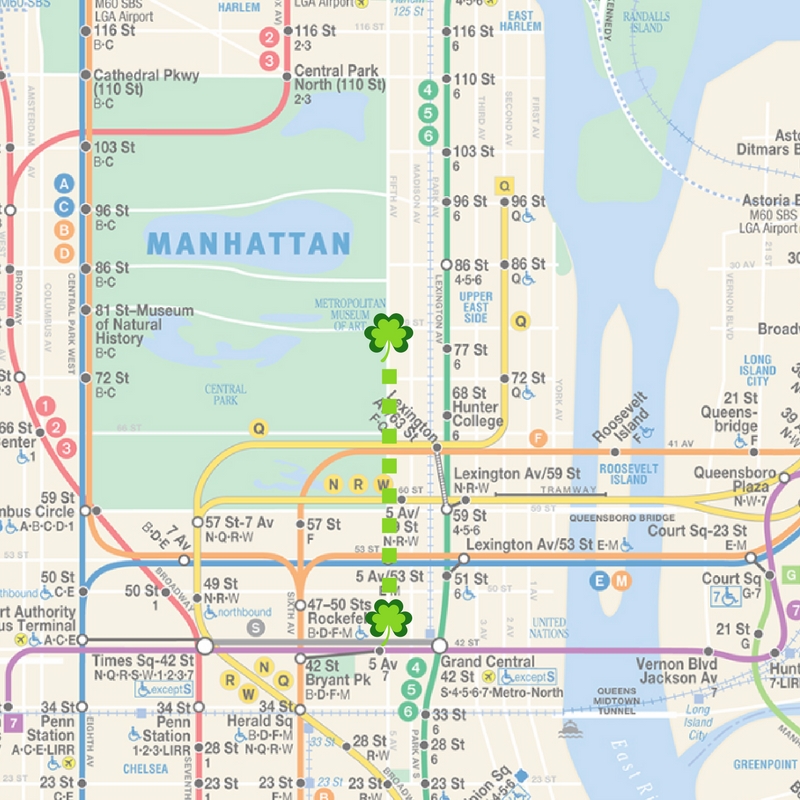St. Patrick’s Day 2017 in NYC Mapway